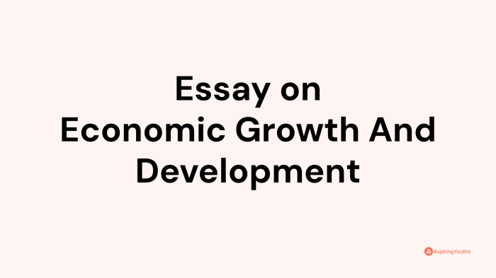 Essay on Education and Economic Development